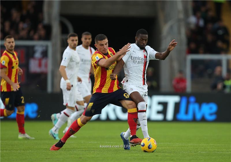 ليتشي يفرض التعادل على ميلان في الدوري الإيطالي