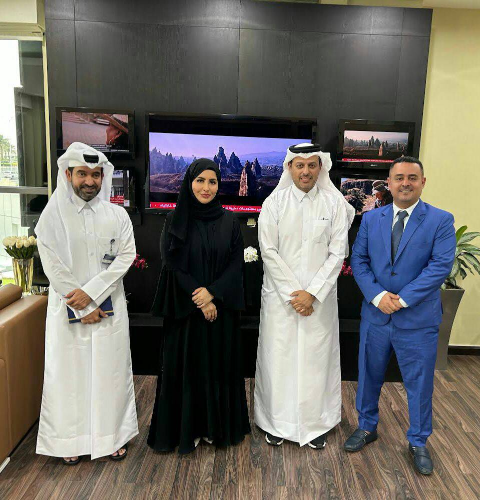 نائب رئيس الاتحاد الاسيوي للصحافة الرياضية يبحث مع مدير معهد الجزيرة للاعلام آفاق التعاون المشترك