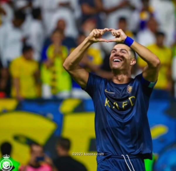 البرتغالي رونالدو قائد النصر يعتلي عرش صدراة الهدافين في الدوري السعودي