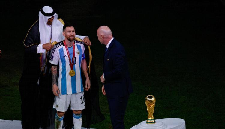 الارجنتيني ميسي يكشف مصير “بشت” التتويج بكأس العالم “قطر 2022”
