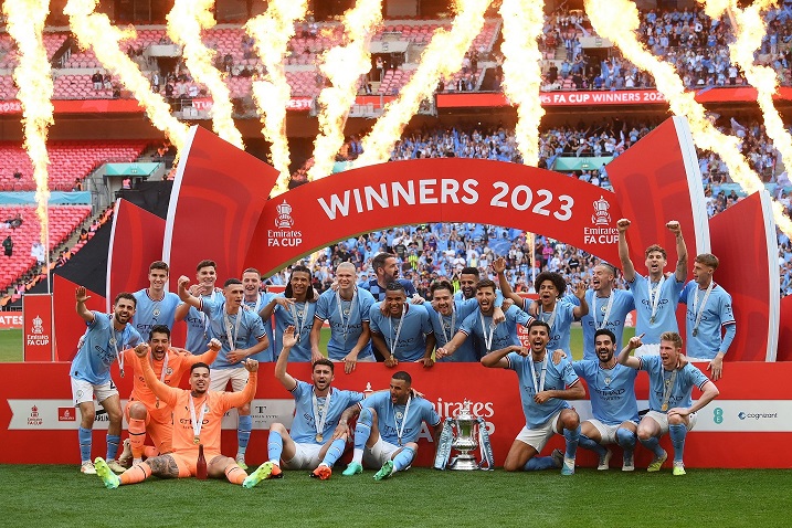 مانشستر سيتي يتوج بلقب كأس الاتحاد الإنجليزي