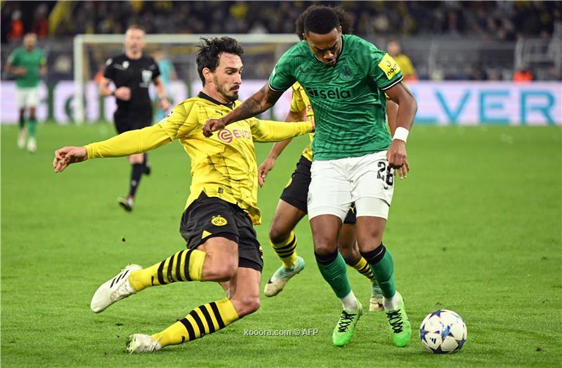 بوروسيا دورتموند يكرر فوزه على نيوكاسل يونايتد بهدفين