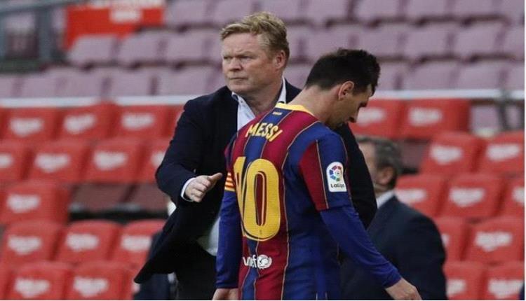 كومان يكشف كواليس رحيل ميسي المفاجئ عن برشلونة
