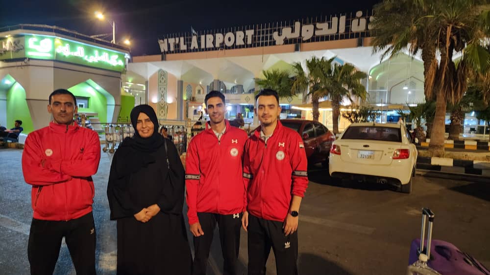 النائب الثاني لرئيس اللجنة الاولمبية يودع بعثة منتخب كرة الطاولة المغادرة لمعسكر خارجي في القاهرة إستعدادا للدورة الاسيوية بالصين