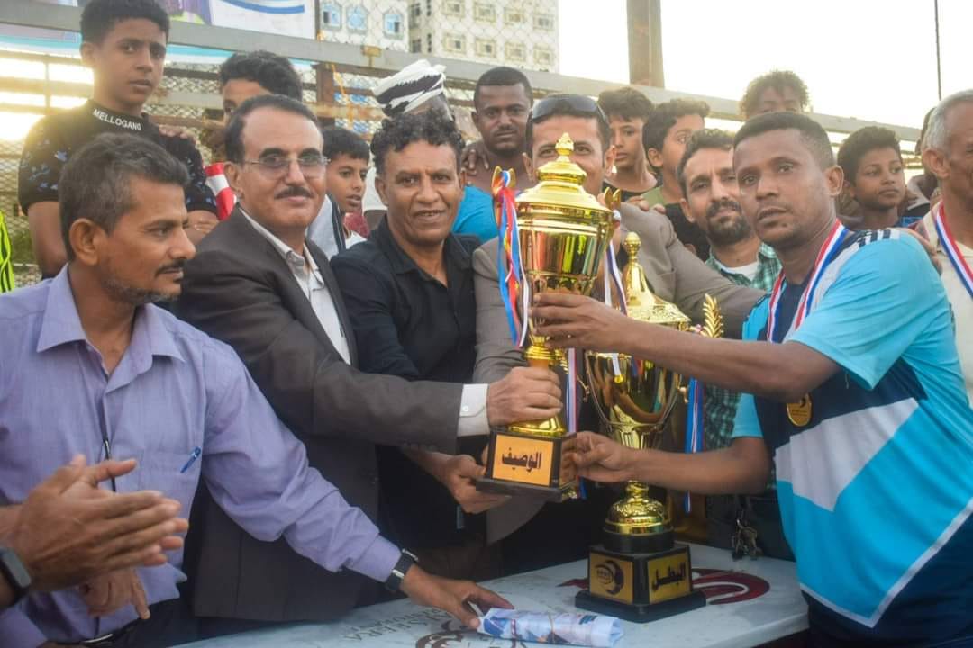 التربية يفوز بكاس دوري الشركات في اختتام مميز لبطولة شهداء ميناء عدن للحاويات