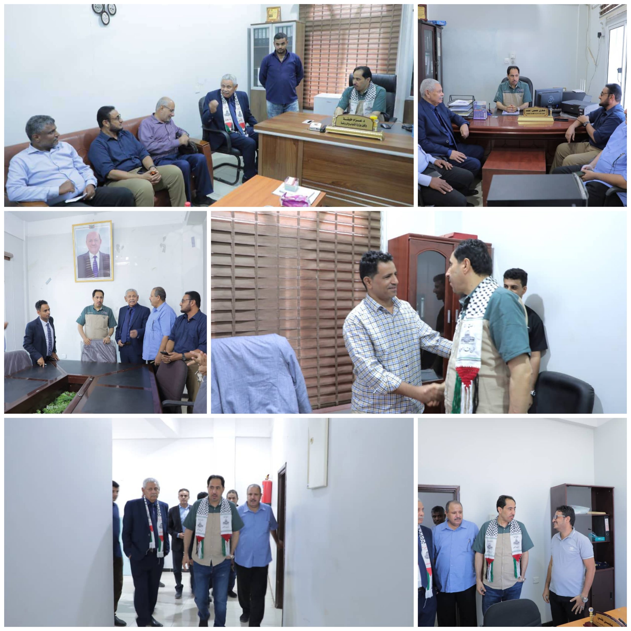 الوزير البكري يتفقد مكاتب القطاعات والإدارات العامة بالوزارة ويشدد على ضرورة رفع مستوى الاداء والعمل بروح الفريق الواحد