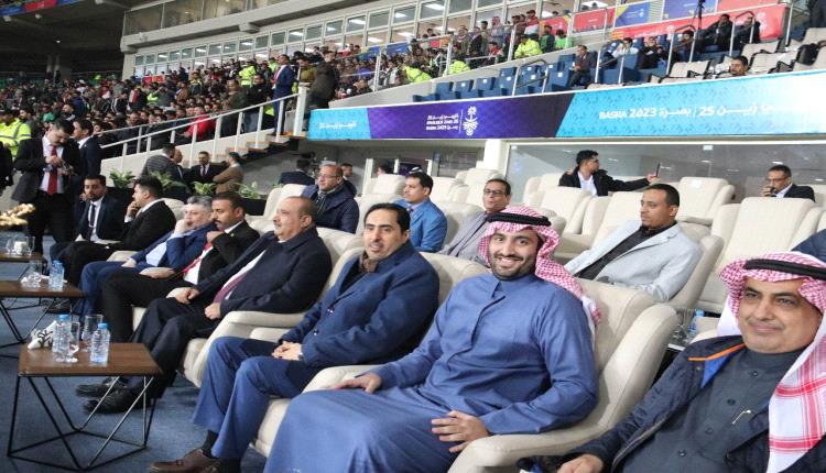 الوزير البكري يحضر حفل افتتاح خليجي 25 بالبصرة ومباراة منتخبنا أمام السعودية