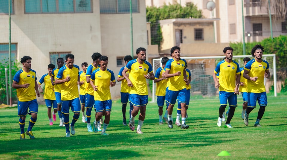 المنتخب اليمني الوطني الأول يواصل تدريباته في معسكره الخارجي بمصر