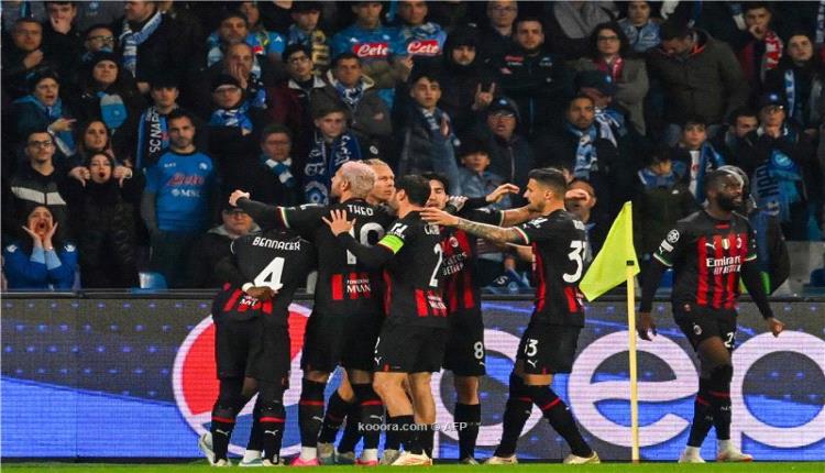 ميلان يجهز على حلم نابولي ويبلغ نصف نهائي دوري الأبطال