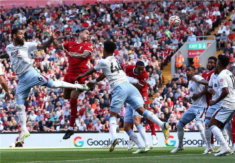 ليفربول يواصل انتصاراته بالفوز على أستون فيلا بسهولة
