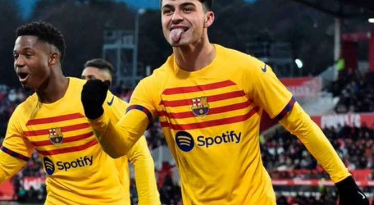 بيدري يقود برشلونة لفوز صعب على جيرونا