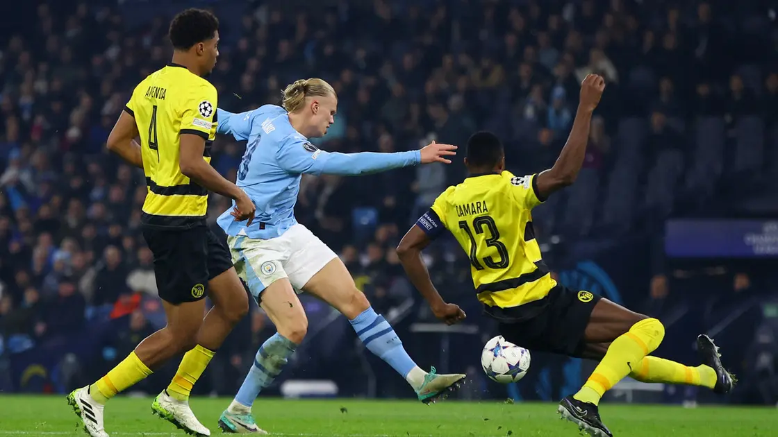 مانشستر سيتي يضرب يونغ بويزالسويسري ويحسم تأهله