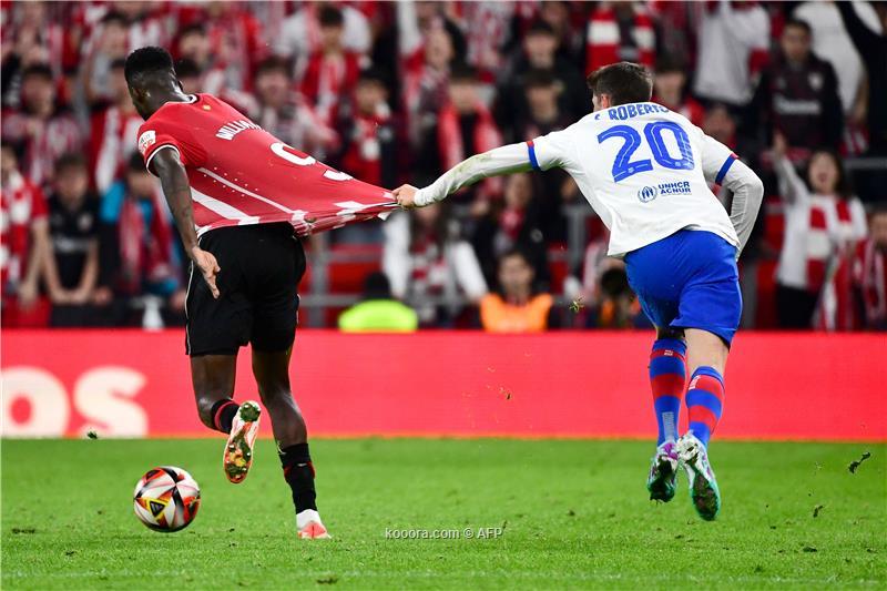 أتلتيك بيلباو يطيح ببرشلونة من كأس الملك الاسباني برباعية