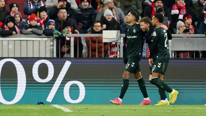 الدوري الالماني ..بريمن يفوز على بايرن ميونخ ويقدم هدية لليفركوزن