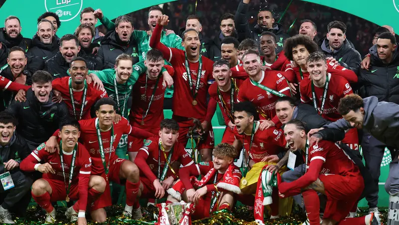 هدف فان دايك “القاتل” يمنح ليفربول كأس رابطة الاندية الانجليزية
