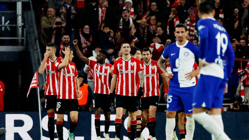اتلتيك بلباو يفوز على أتلتيكو مدريد بثلاثية ويواجه مايوركا في نهائي كأس اسبانيا