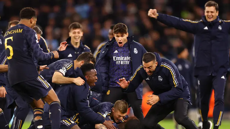 ريال مدريد يثأر من مانشستر سيتي..ويتاهل الى نصف نهائي الابطال ويضرب موعداً مع بايرن