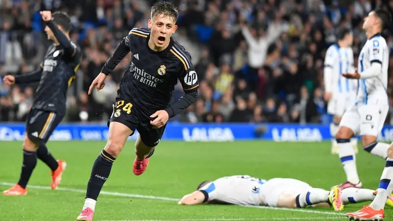 هدف غولر في مرمى سوسييداد يقرب ريال مدريد من لقب الدوري الاسباني