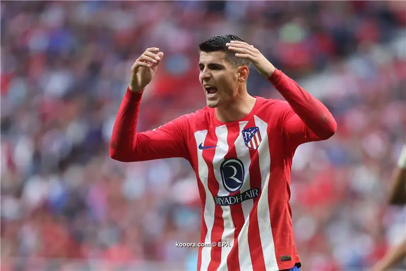 المهاجم الاسباني موراتا يثير الشكوك حول مستقبله مع أتلتيكو مدريد