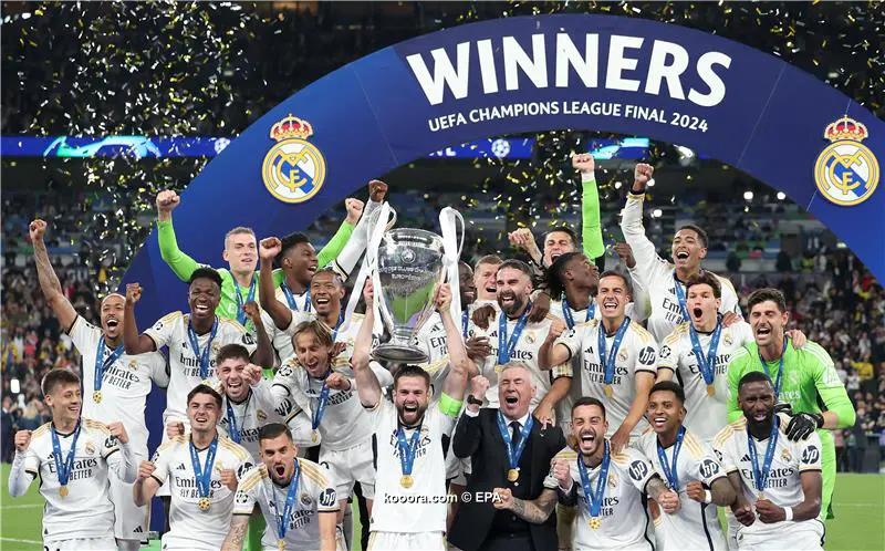 ريال مدريد يقهر دورتموند الالماني ويحصد كاس دوري الابطال ويصطاد النجمة 15