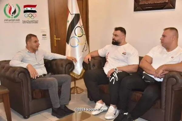 سوريا تكرم الرباع معن أسعد بعد مشاركته في أولمبياد باريس
