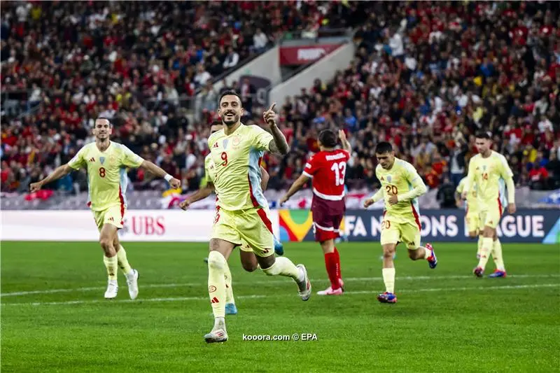 إسبانيا تؤلم سويسرا في دوري الأمم الأوروبية