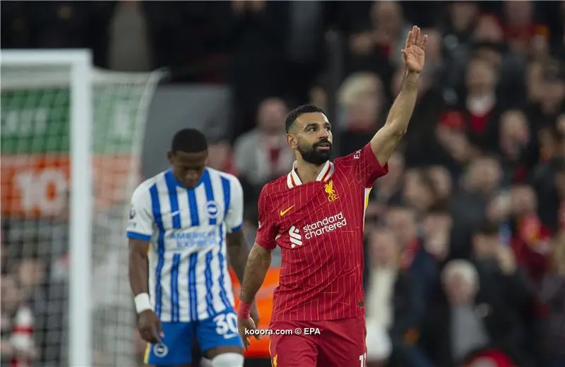 النجم المصري محمد صلاح يهدي ليفربول الفوز وصدارة الدوري الانجليزي