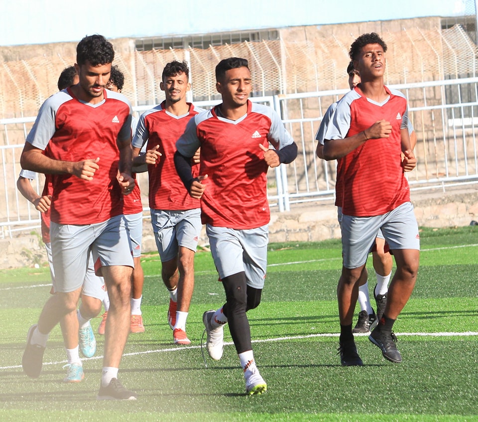 المنتخب اليمني الاول ينهي الأسبوع الثالث بالمعسكر الداخلي بتعز استعداداً لخليجي الكويت