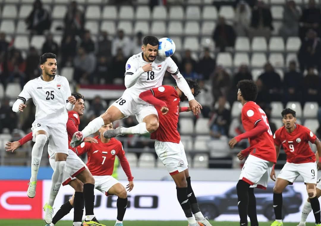 المنتخب اليمني الاول يخسر مباراته الأولى في خليجي 26 أمام العراق بهدف وحيد