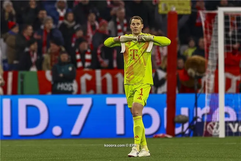 الاتحاد الالماني يعلن عقوبة الحارس نوير بعد واقعة الطرد