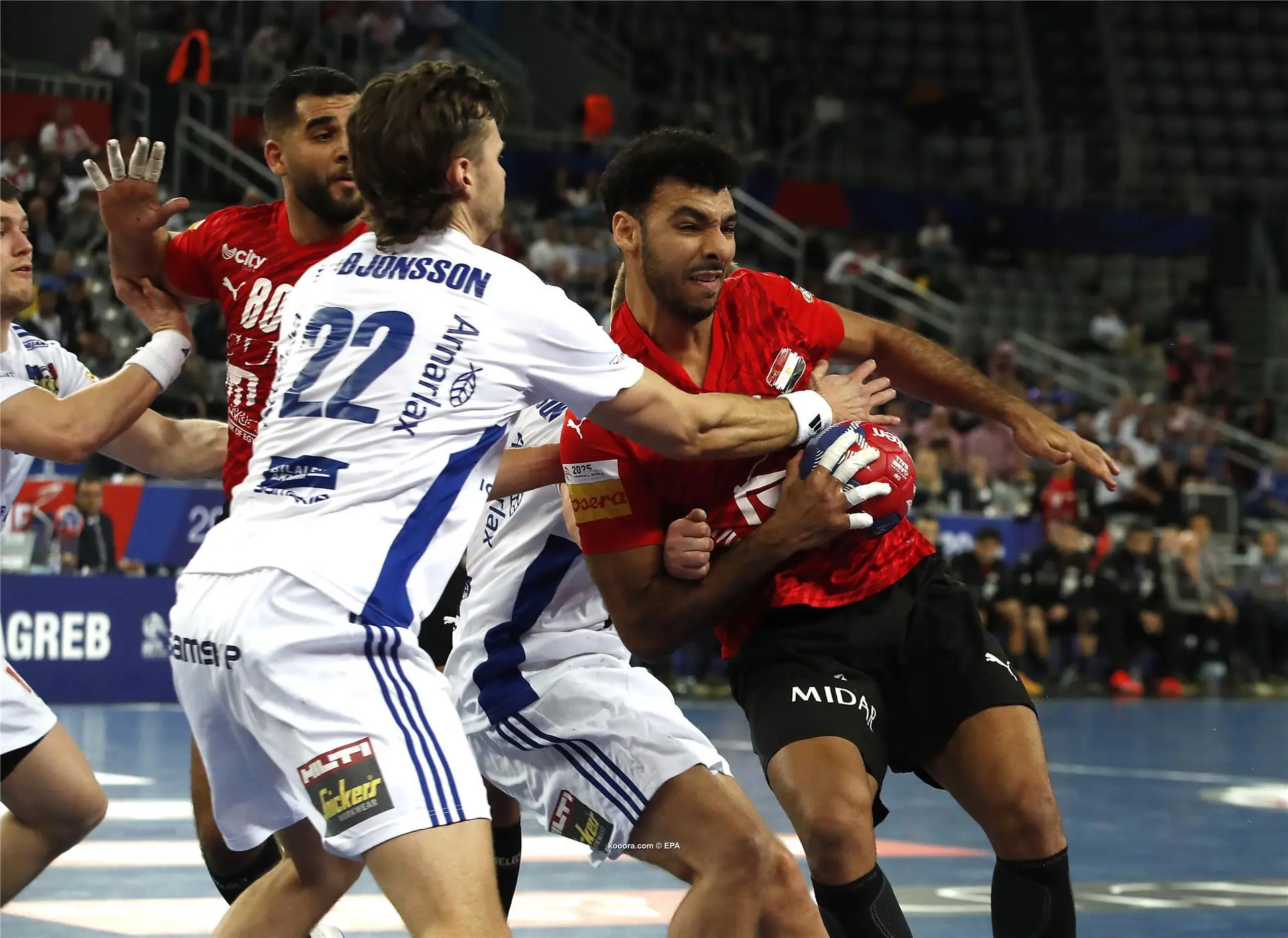 منتخب مصر يخسر أمام أيسلندا في مونديال كرة اليد