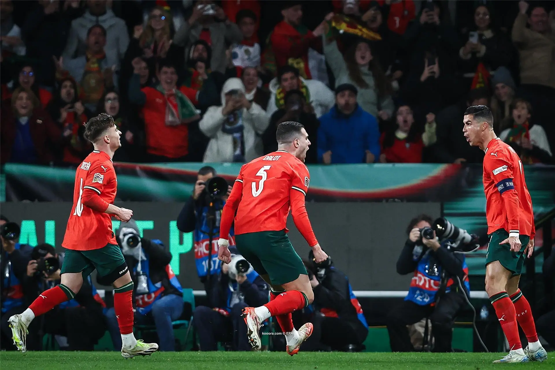 في 4 أشواط..منتخب البرتغال يغتال حلم الدنمارك بخماسية درامية