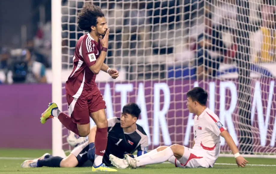 منتخب قطر يمزق شباك كوريا الشمالية بخماسية