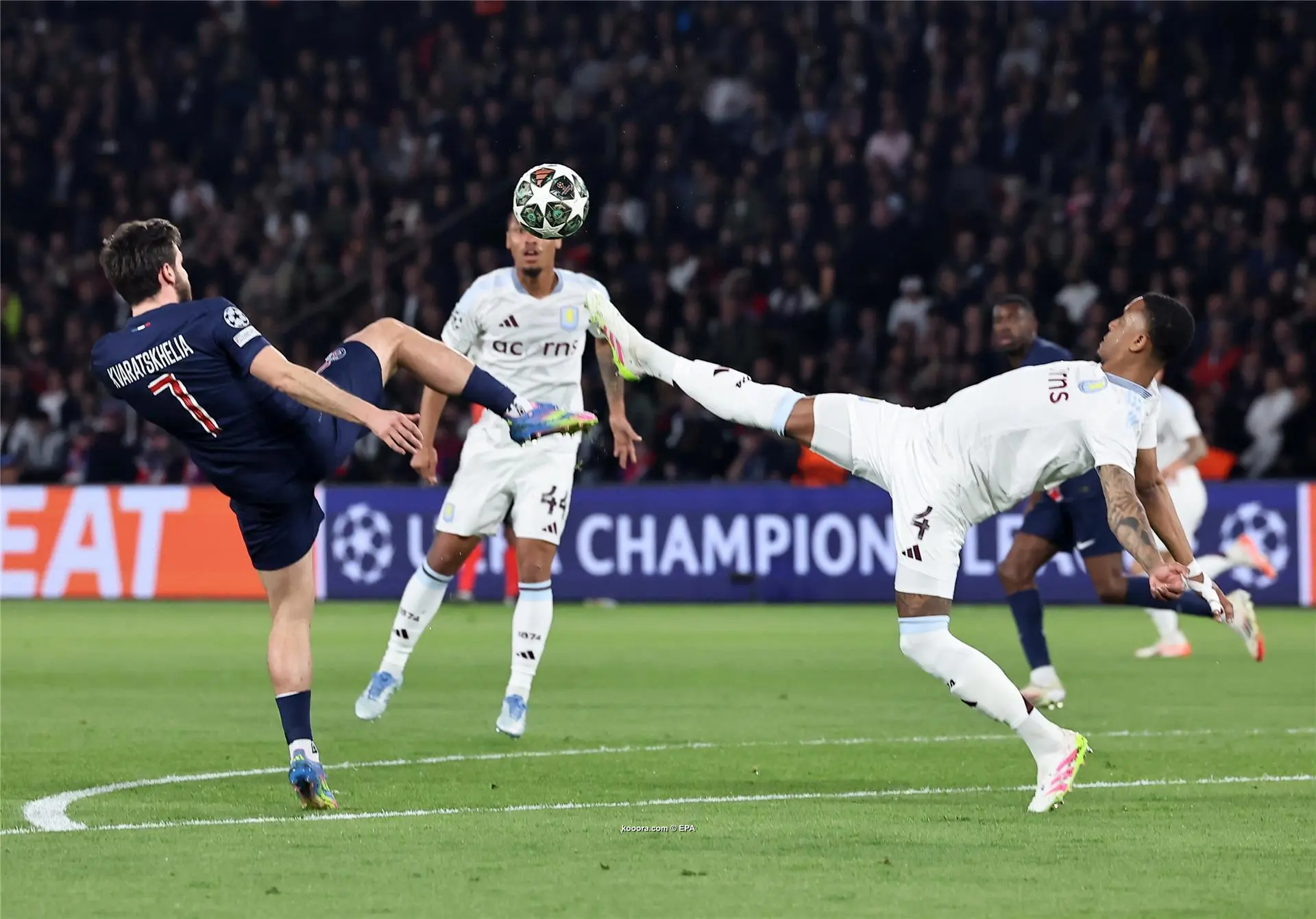 باريس جرمان يعاقب أستون فيلا ويطرق أبواب المربع الذهبي لدوري الأبطال
