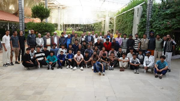 استقبال حافل من أسرة نادي وحدة صنعاء لرئيس مجلس الإدارة أمين جمعان بعد عودته من اداء فريضة الحج
