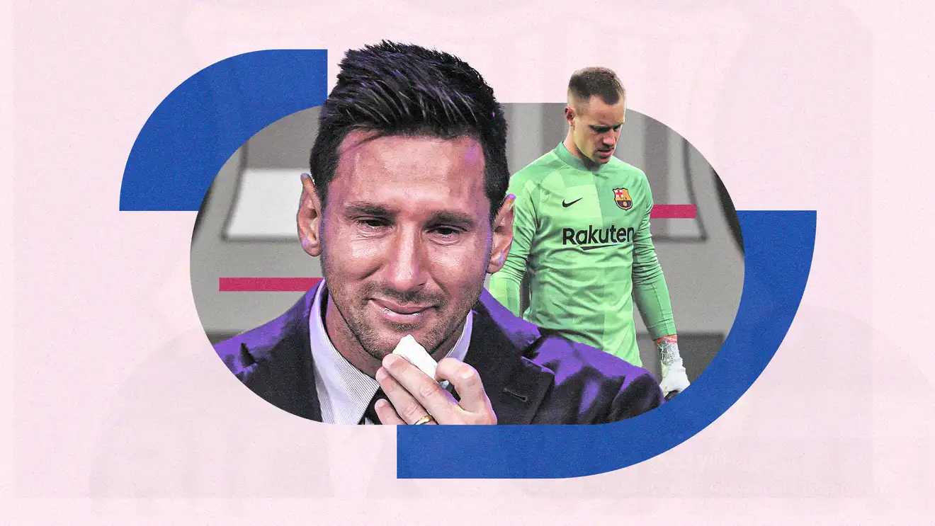 برشلونة يعادي أساطيره.. تير شتيجن ينكأ جرح ميسي