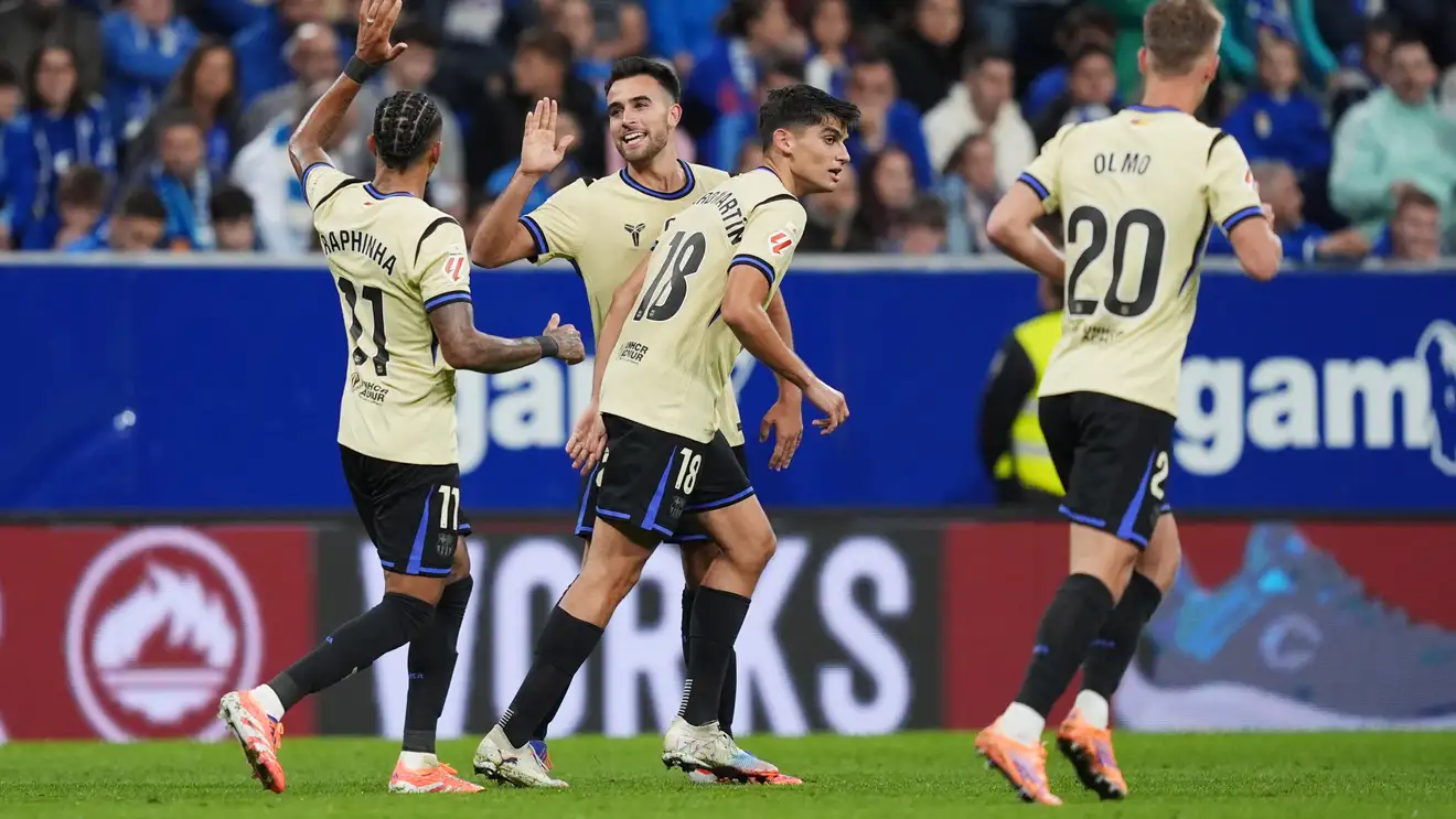 برشلونة ينتفض ليهزم أوفييدو ويواصل مطاردة ريال مدريد